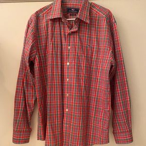 Large Vineyard Vines Classic Fit Whale Shirt